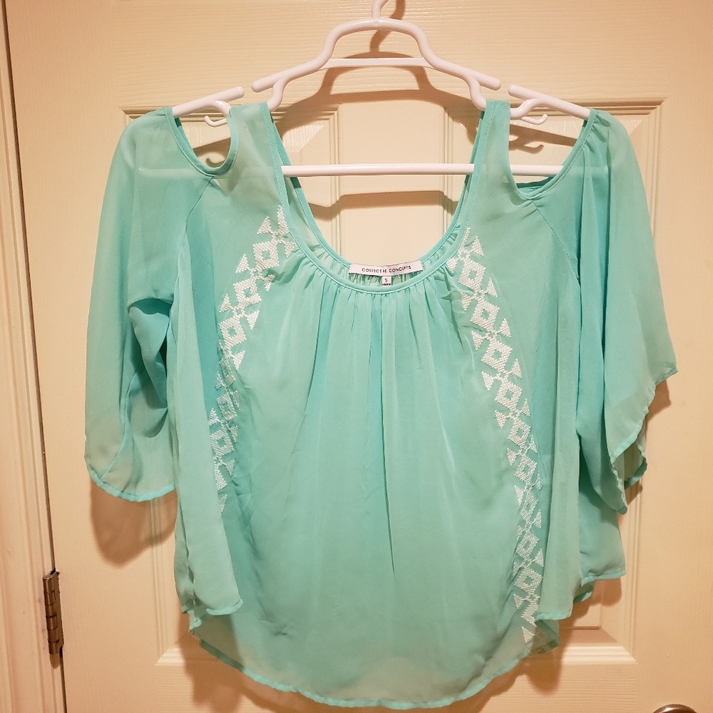 Collective Concepts sheer blouse
